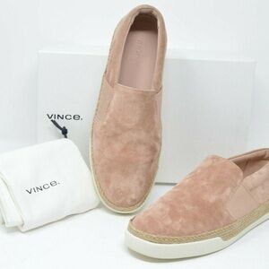 Vince Suede Johan Slip On Loafers blush pink size 7